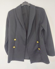 Women's I Saw It First Ladies Long Sleeve Blazer Jacket Black Uk 10 Eur 38