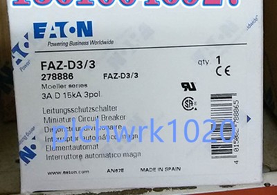 1 PCS NEW IN BOX Circuit Breaker FAZ-D3/3 #A6-40