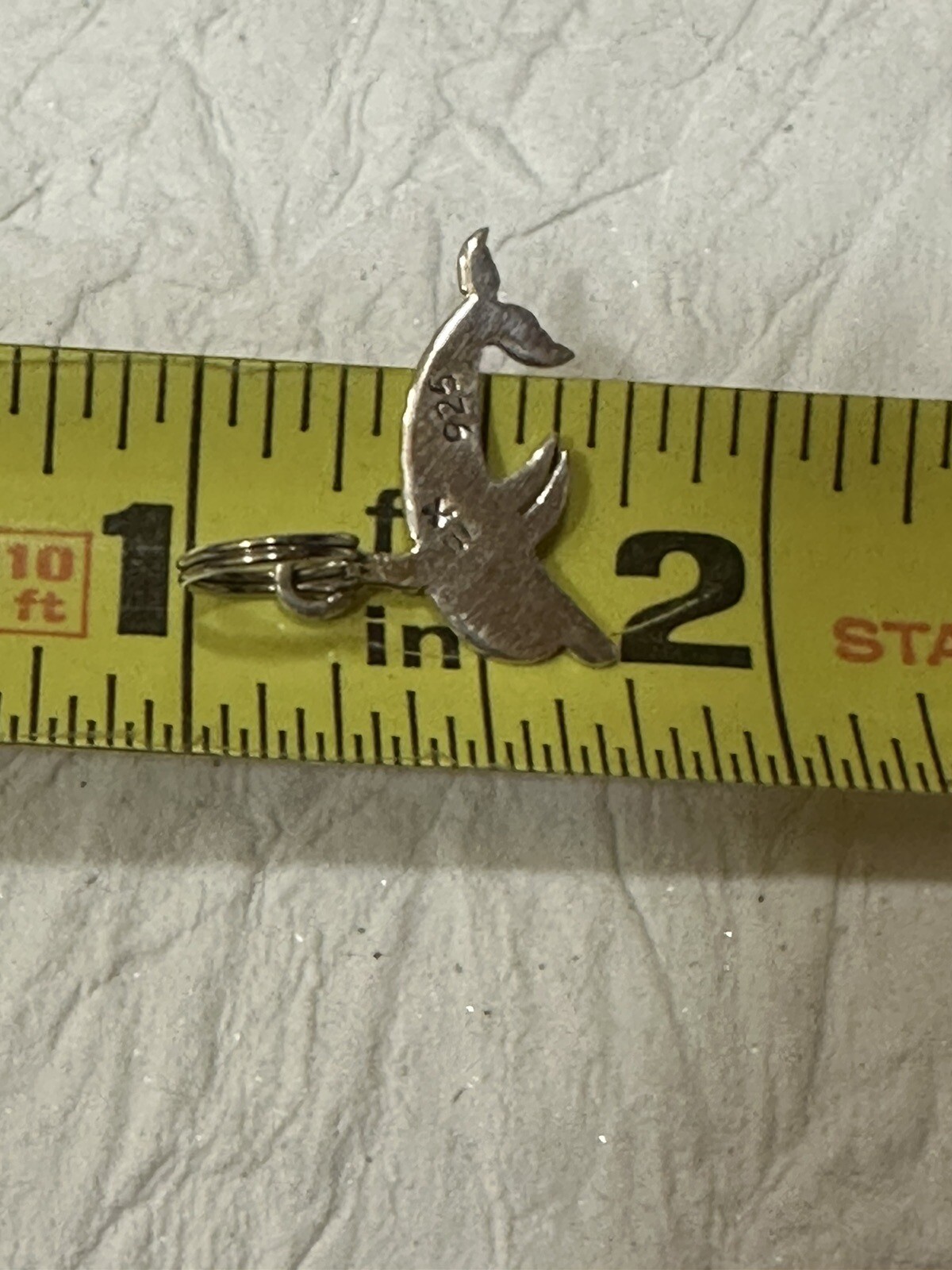 Dolphin Charm Tiny Sterling Silver Smiling Dolphin - image 4