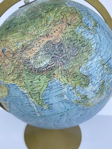 Vintage Replogle Land And Sea Globe 12" Double Axis Tolman Cartographer - Picture 2 of 8