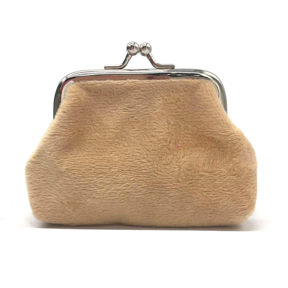 Womens Corduroy Small Wallet Holder Coin Purse Clutch Handbag Girls