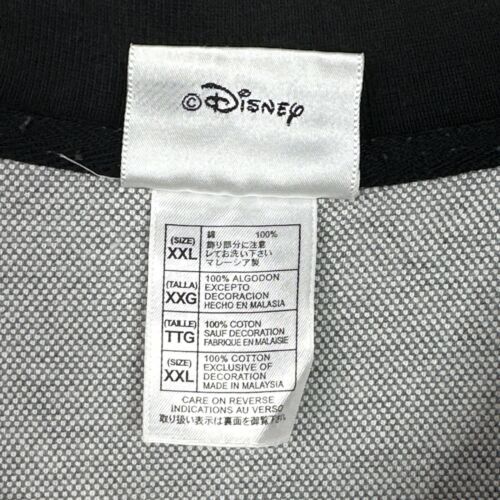 Walt Disney World Polo Shirt Mens Size XXL Gray Black Short Sleeve Disney Logo - Picture 9 of 11