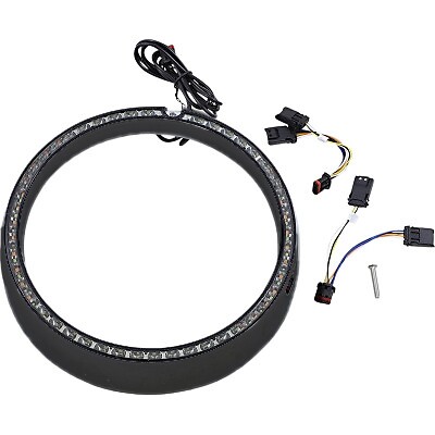 Custom Dynamics ProBeam Sequential Turn Signal Black Ring Trim Harley FL 96-05