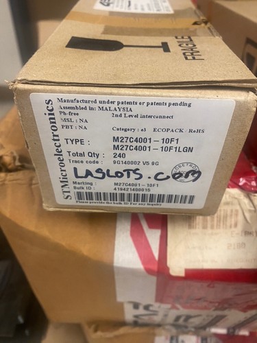 240 PCS/New In Box STMICROELECTRONICS M27C4001-10F1 Integrated Circuits