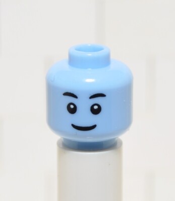 Lego 3626pb2786 Doppelkopf blau Lächeln Übelkeit Erbrechen BAM hol240