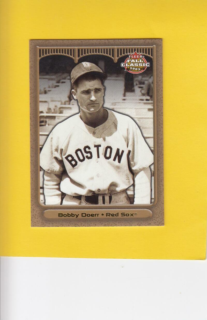 2003 Fleer Fall Classics Championship Gold #2 Bobby Doerr Red Sox NM-MT+ 8/50