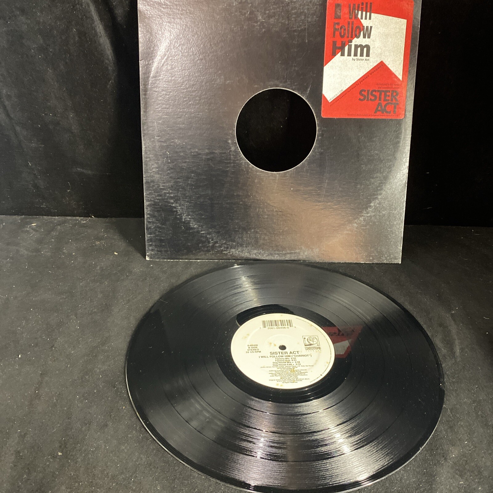 Sister Act I Will Follow Him SINGLE Vinyl Record VG VG+