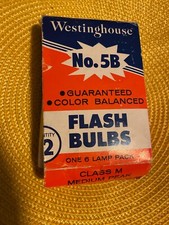 Westinghouse No. 5B Flash Bulbs One 6 Lamp Pack