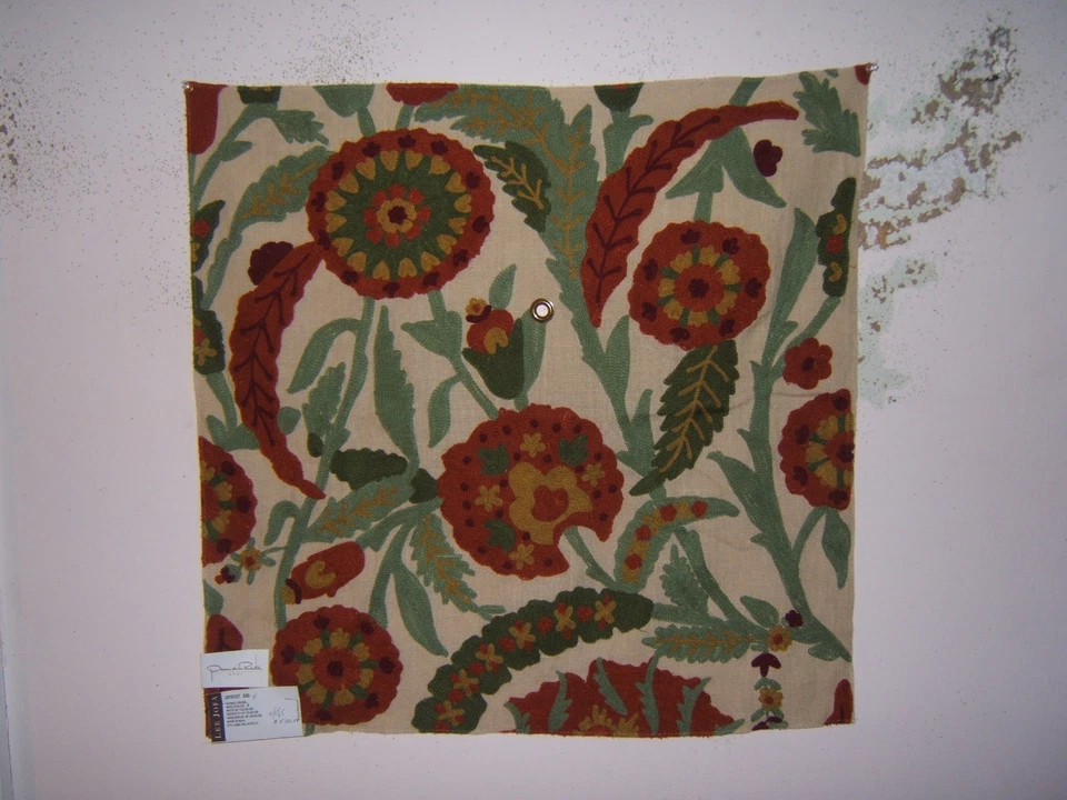 Lee Jofa Oscar De La Renta,Termez Crewel, Embroidered Floral, Various Clrs/Sizes - Image 4 of 4