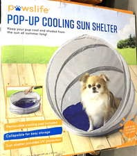 Pawslife Keep Your Pup Cool Pop Up Portable Shelter Bed Tent Small Medium Dog