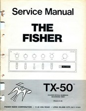 Vintage Fisher Service Manual Master Control Amplifier Model TX-50
