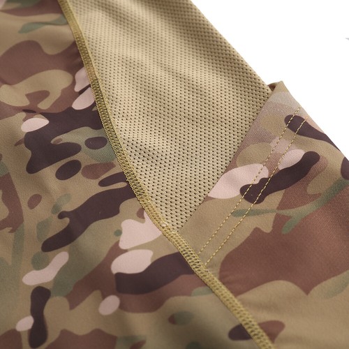 Men Tactical T-Shirt Long Sleeve Tops Military Combat Casual Camo outdoor Hiking - Picture 11 of 29