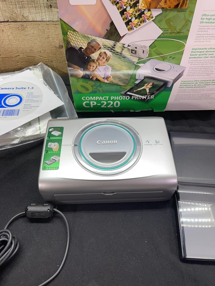 Canon Compact Photo Printer CP-220 PictBridge - Ultra compact Dye-Sublimation - Image 3 of 4