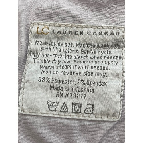Lauren Conrad Corduroy Pants Skinny Burgundy Casual Comfort Size 8 - Picture 11 of 12