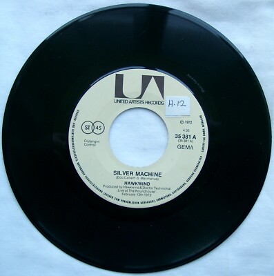 HAWKWIND - Silver Machine	7''   - German large Centre Press - 35 381 - 1972