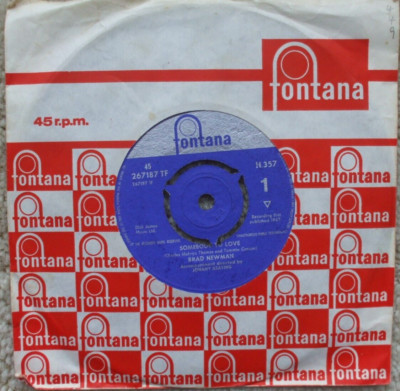 Brad Newman - Somebody To Love / This Time It's Love -  EX- 45 - 3 prong