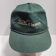 KC The Chronicle Baseball Cap Hat Unisex One Size Green Embroidered Snapback
