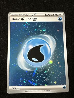 Pokemon TCG 151 Holo Water Energy Pixel Swirl Galaxy Cosmo Foil