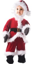 Santa Claus Infant Costume Hooded Jumpsuit Christmas Underwraps Toddler