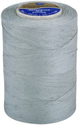 Coats Cotton Machine Quilting Solid Thread 1200yd-Nugrey