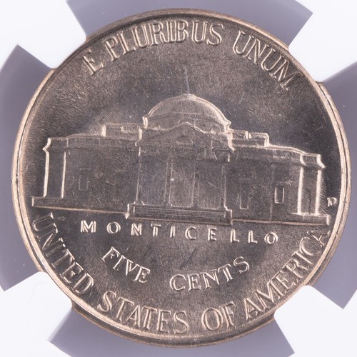 Certified 1950-D Jefferson Nickel NGC MS65 5FS 5c - Picture 4 of 4