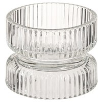 Teelichthalter Glas Retro Vintage Deko Set Ø9Cm H7Cm 4Er Pack, 4 StüCk