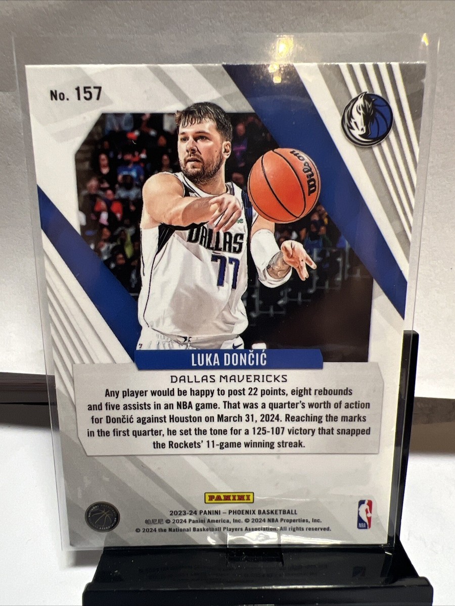 2023-24 Panini Phoenix Luka Doncic #157 Phoenix Teal Lazer Dallas