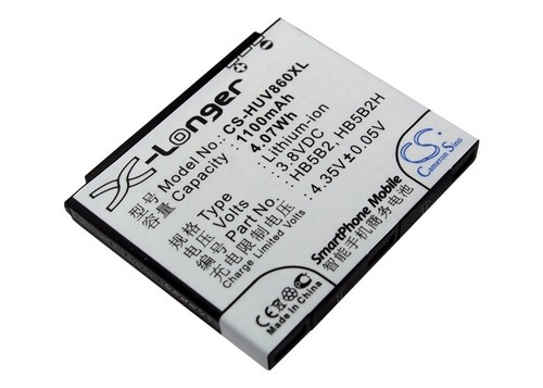 Li-ion Battery for Huawei U8300 V830 V860 3.7V 1100mAh - 第 1/5 張圖片