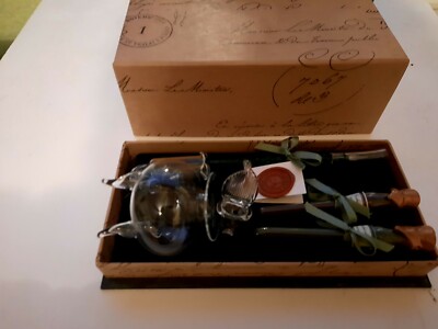 Vintage Handarbeit Rubinato Glas Füllfederhalter Set mit Tinte gut aus Italien