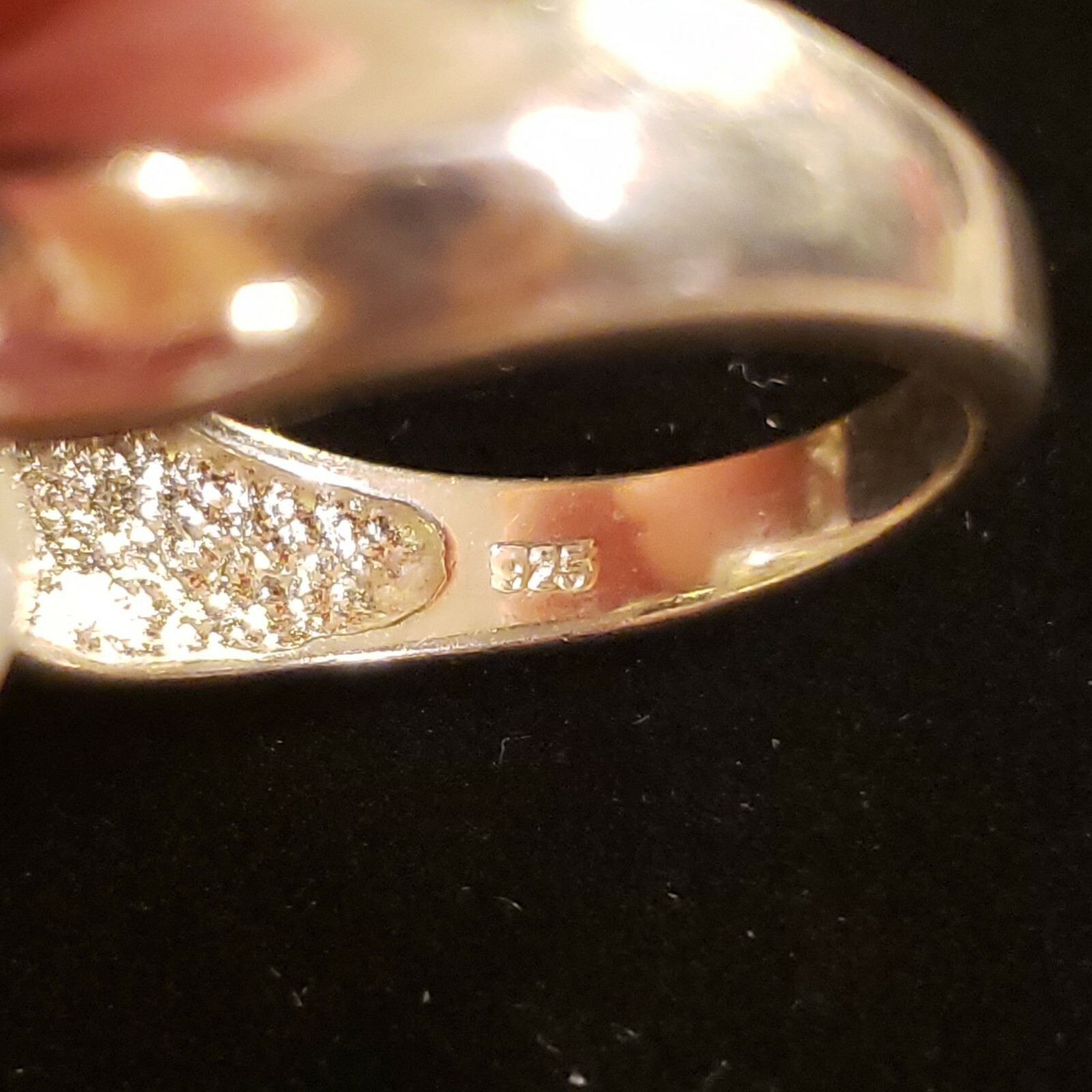 DESIGNER Sterling Silver Simulated Tanzanite Soli… - image 8