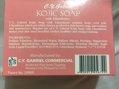 C Y Gabriel KOJIC soap With GLUTATHIONE 135g x 10 Pcs | eBay