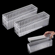 2PC Transparent PC Coin Storage Box 20 Slab Coin Holder for PCGS NGC PCCB PMGab