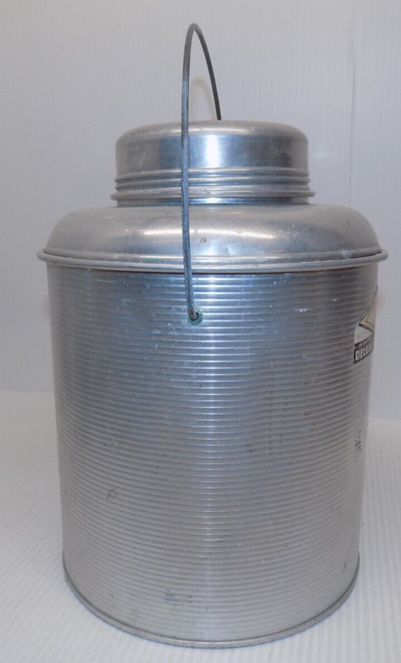 Vintage 1950s Faris Deluxe Picnic Jug Hot & Cold Beverage Jug Glass & Aluminum eBay