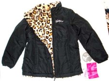 WEATHERPROOF Reversible Boy's Jacket Black/Leopard Size XXS 4-5 MSRP 74, NWT