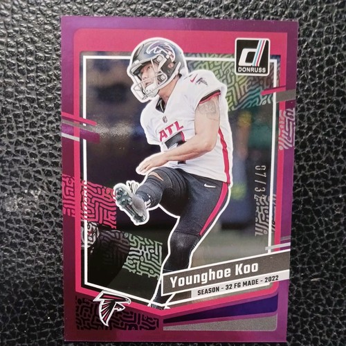2023-donruss-football-younghoe-koo-jersey-match-falcons-season-stats