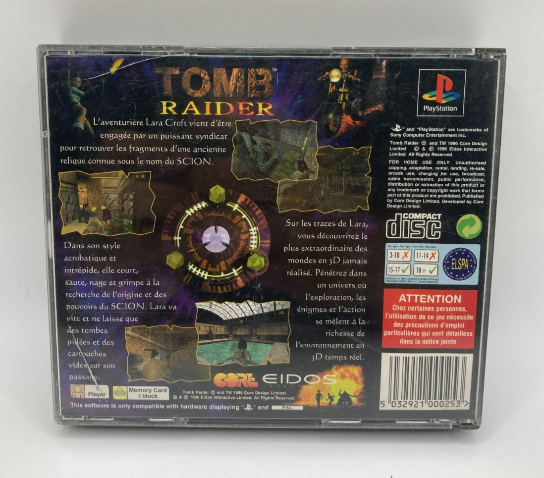 Tomb Raider Big Box - Sony Playstation 1 PS1 - Complet CIB - 32,90