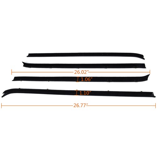 Aazon.co: HOLDWELL Outer Belt Oldings Window Sweep Weatherstrips Pair Set 845680 A-31874051