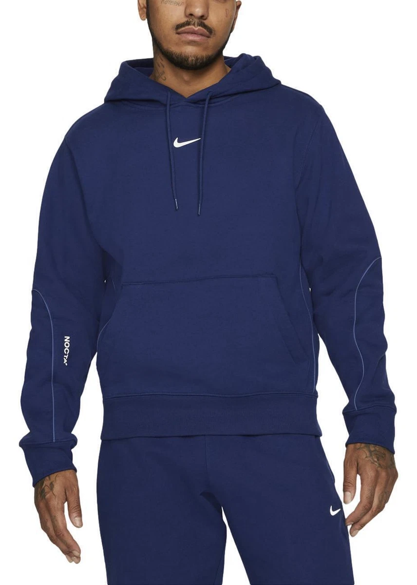 Nike x Drake NOCTA Cardinal Stock Hoodie 'Blue Void/White' DA3920-492 NEW