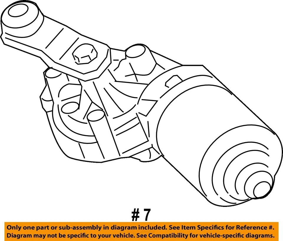 Б/у мотор стеклоочистителя ветрового стекла подходит: 2015 Buick Regal класса A - Изображение 4 из 4