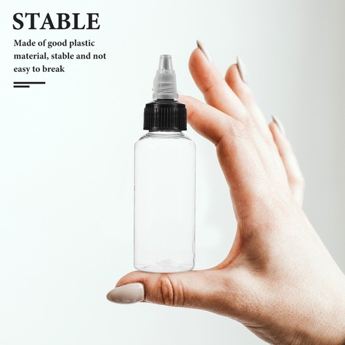 10 Pcs Empty Bottle with Scale Travel Paint Mixing Bottles Clear - Imagen 5 de 12
