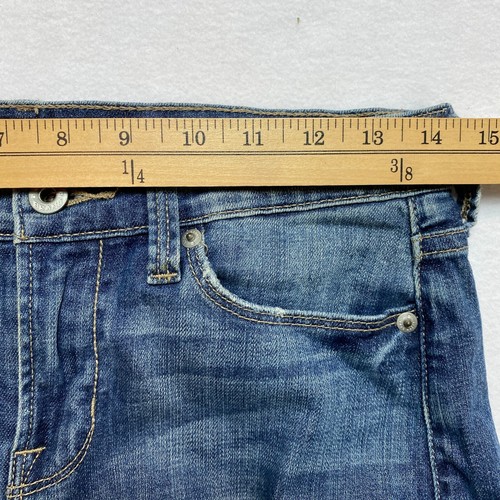Lucky Brand Mollie Crop Jeans Women's 26 Blue Distressed Denim - Picture 6 of 9