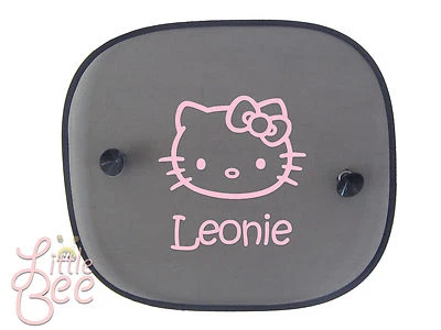 LITTLE BEE Auto Sonnenschutz bedruckt Motivwahl mit Wunschnamen Sonnenschutzblende NEU