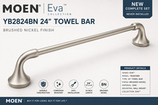 Moen YB2824BN 24" Towel Bar from the Eva Collection - Brushed Nickel