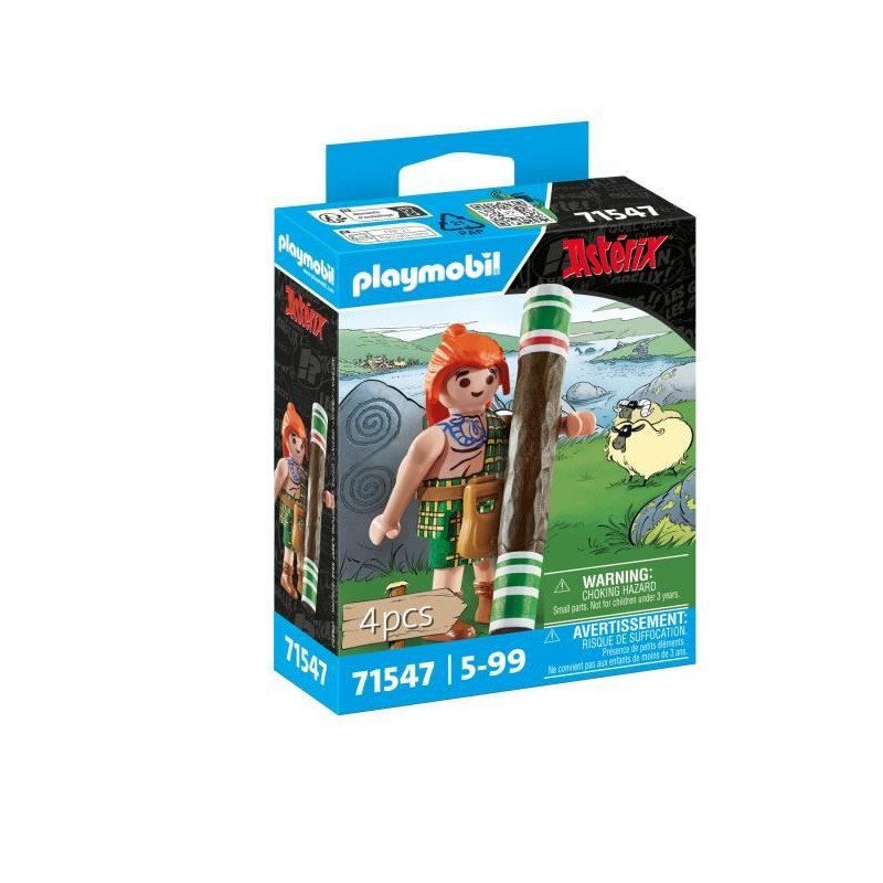 PLAYMOBIL 71547 Astérix Mac Oloch la figurine incassable pour compléter le village gaulois