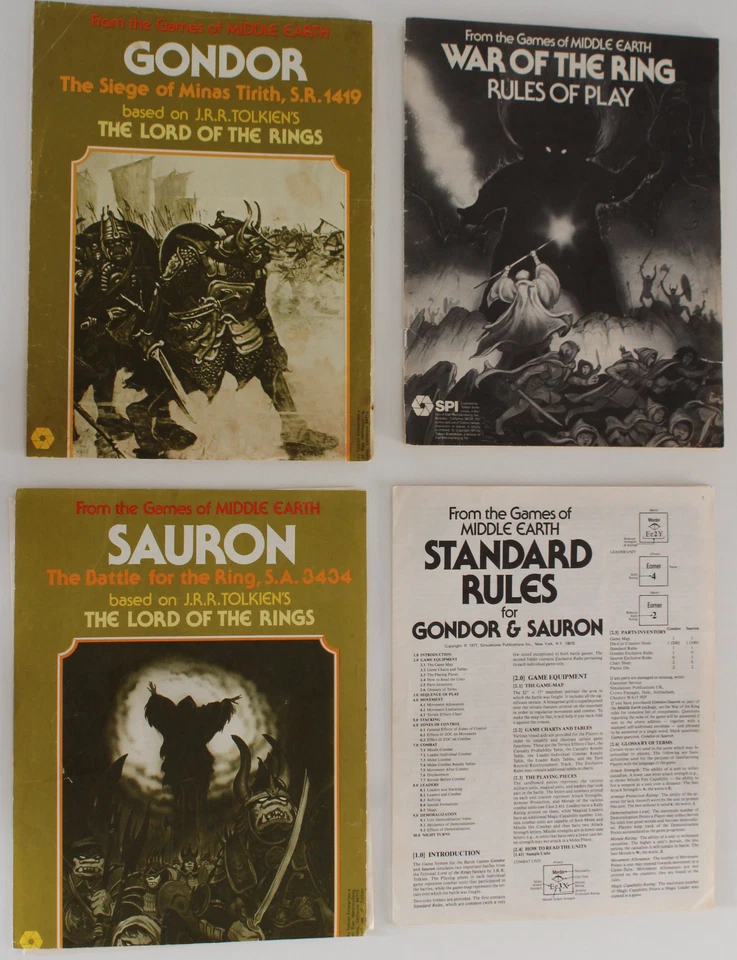 Vintage War of the RING, Sauron, Gondor,  Middle Earth Trilogy box board game - Image 2 of 4