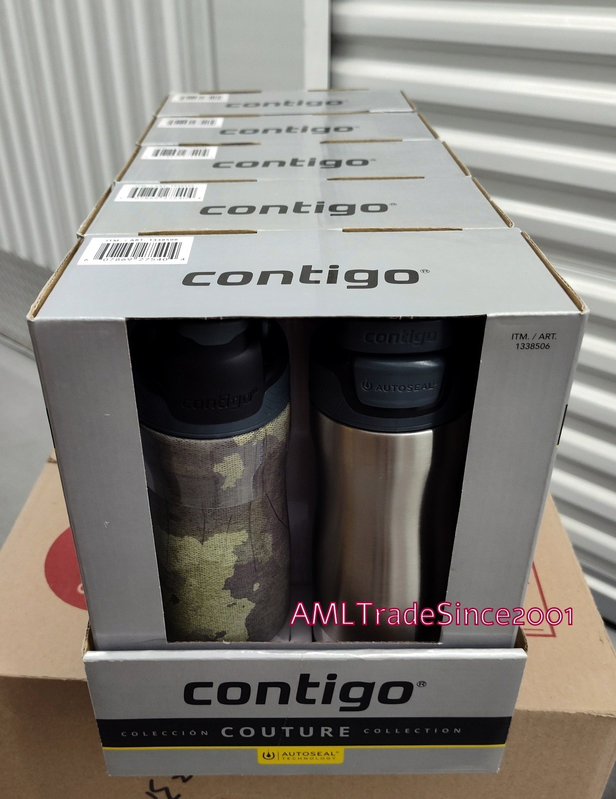 2 Pack Contigo Autoseal 20oz Vacuum Insulated Stainless Steel Water Bottle