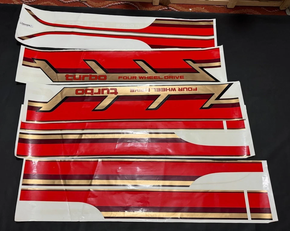 Calcomanía adhesiva de carrocería lateral Toyota Land Cruiser serie 70 LJ70/LJ71 3 puertas Foto 2 de 4