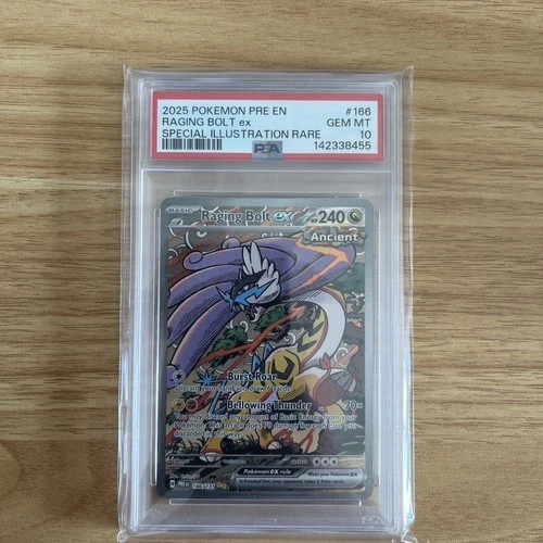 Pokemon TCG - Raging Bolt ex 166/131 - PSA 10 - Prismatic Evolutions