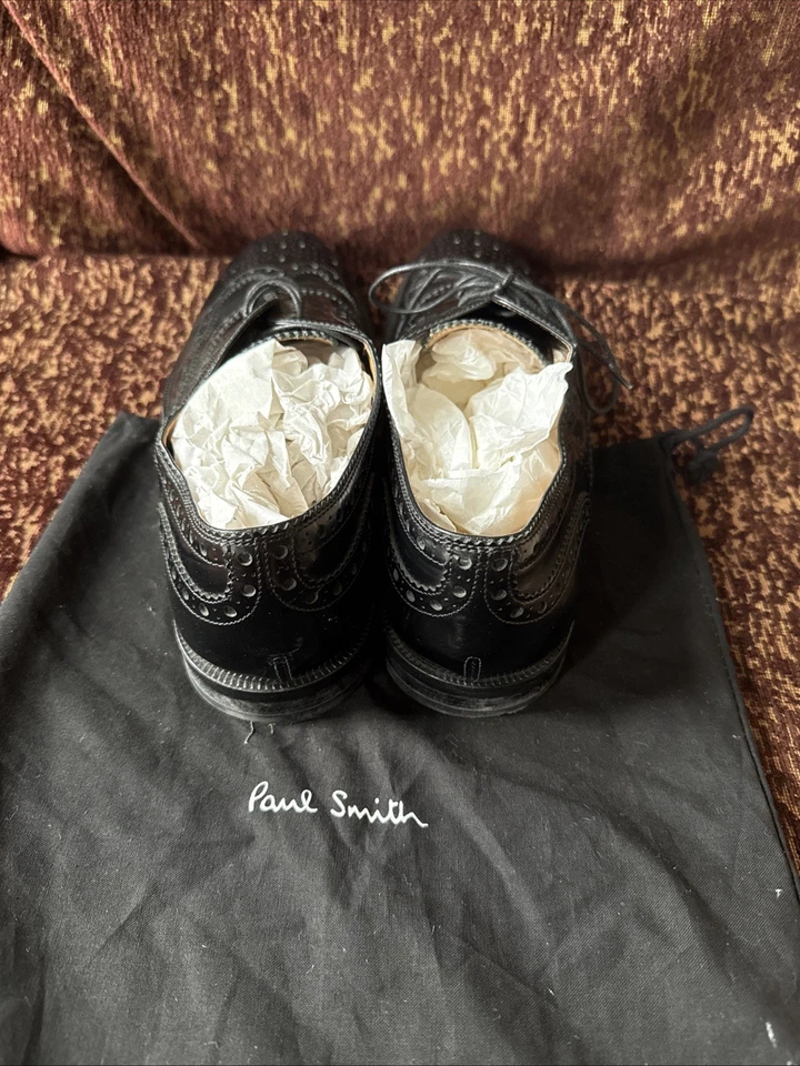 Zapatos de vestir Paul Smith charol negro calzado hechos en Italia Reino Unido 10 EE. UU. 11 UE 44 $550 Foto 3 de 4