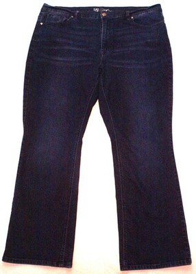 DG2 By Diane Gilman Jeans Womens Dark Blue Stretch Denim Bootcut, 20W  (41X30)